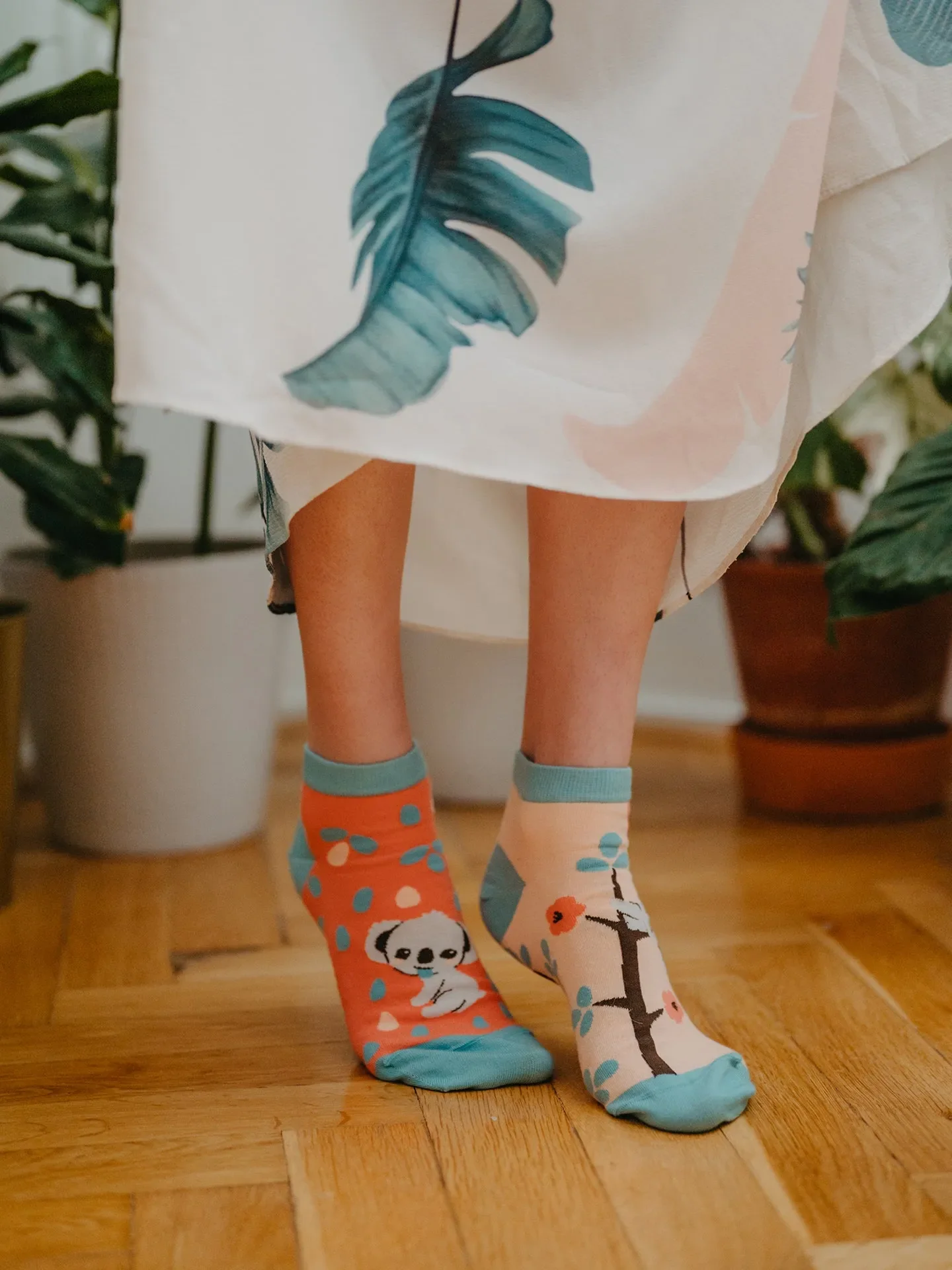 Socquettes rigolotes Koala somnolant - Image 4