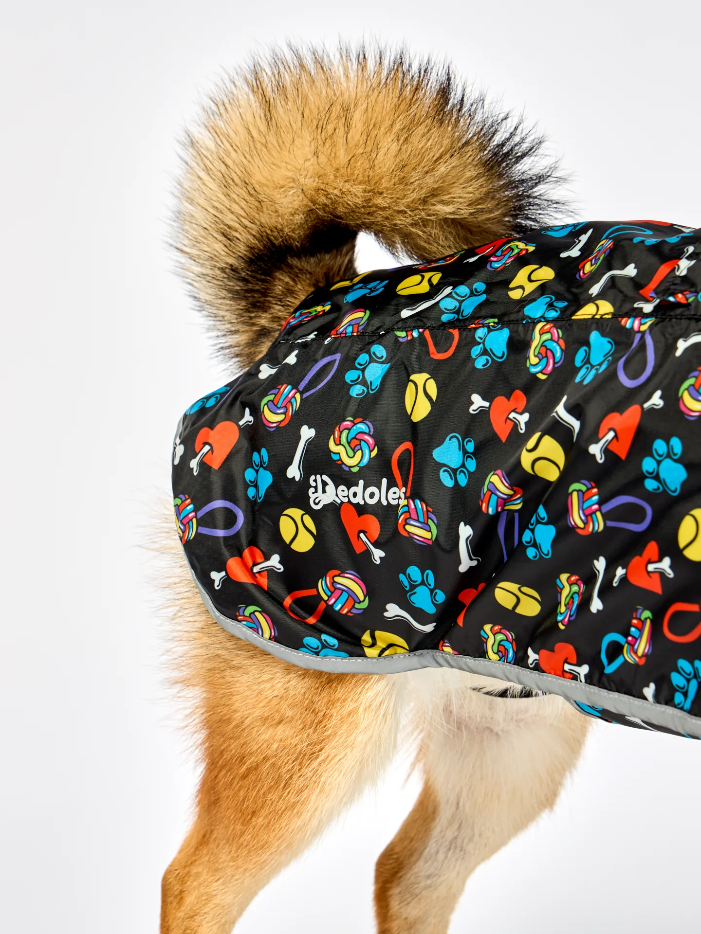 Manteau de pluie pour chien Petits coeurs et pattes - Image 3