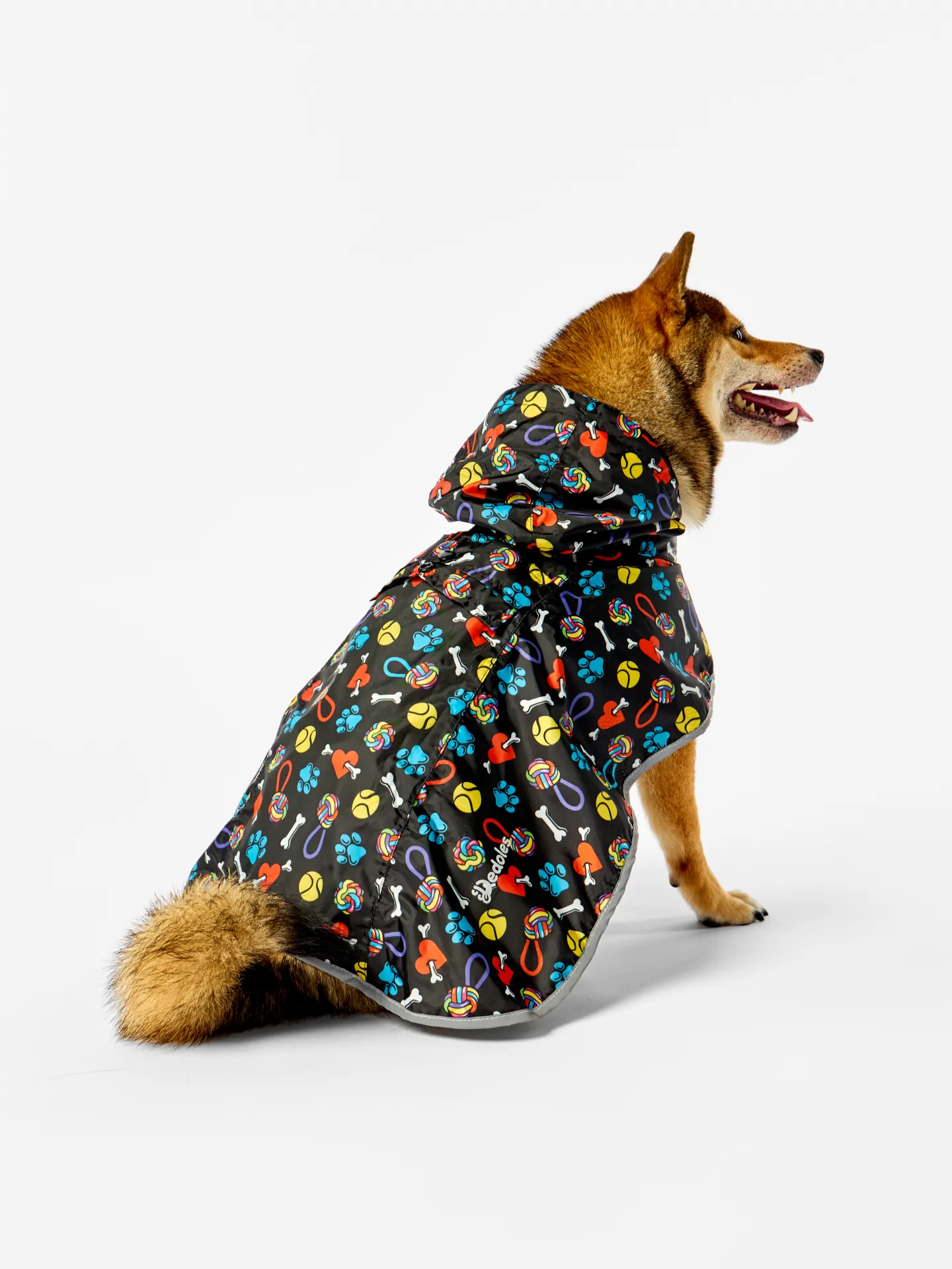 Manteau de pluie pour chien Petits coeurs et pattes - Image 5