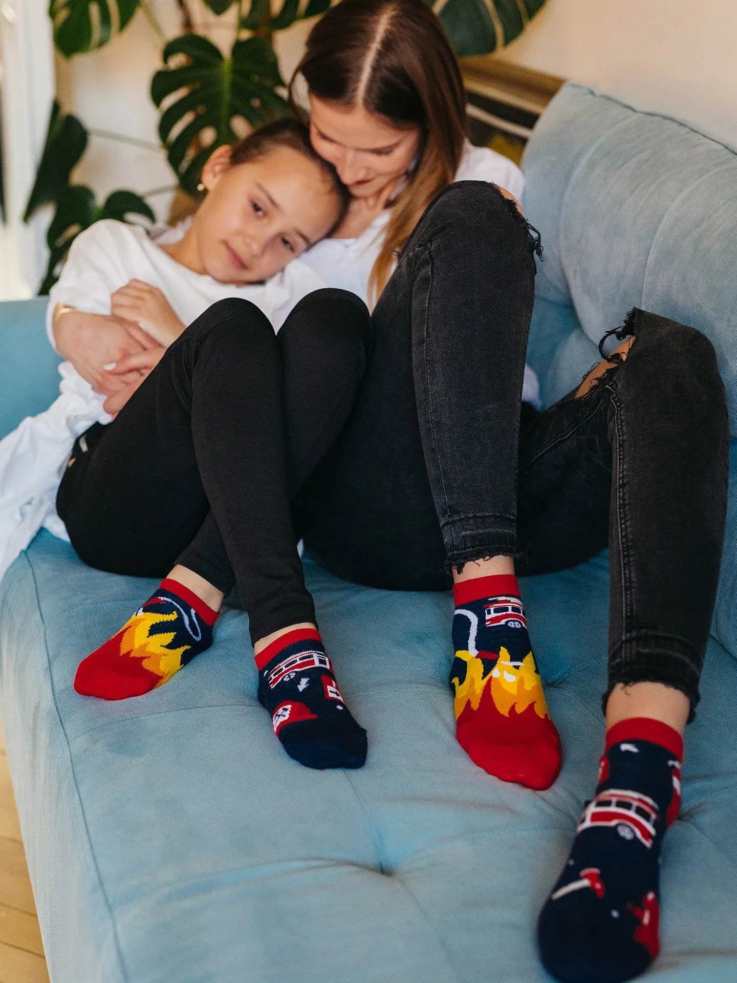 Socquettes rigolotes pour enfants Sapeur-pompier - Image 3