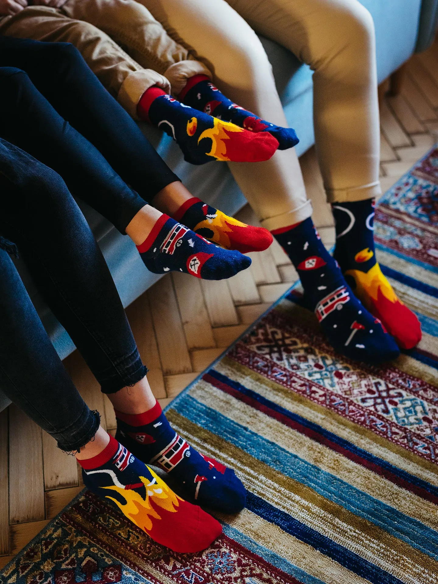 Socquettes rigolotes pour enfants Sapeur-pompier - Image 4