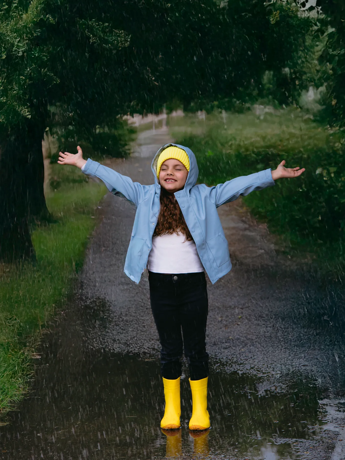 Bottes de pluie pieds nus Be Lenka Pudds pour enfants - Jaunes - Image 3