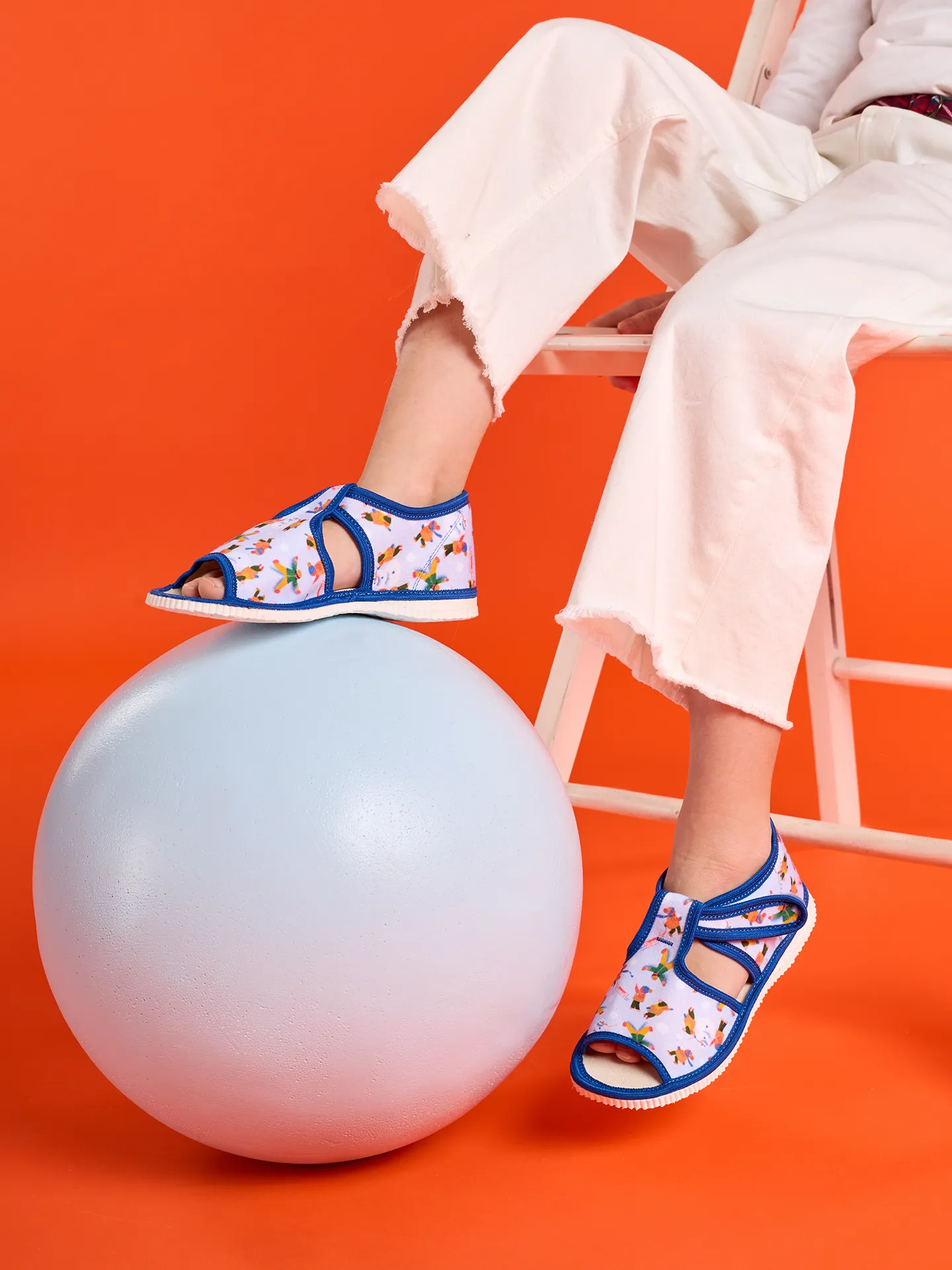 Pantoufles à bout ouvert pour enfants Hiver avec un bonhomme de neige - Image 5