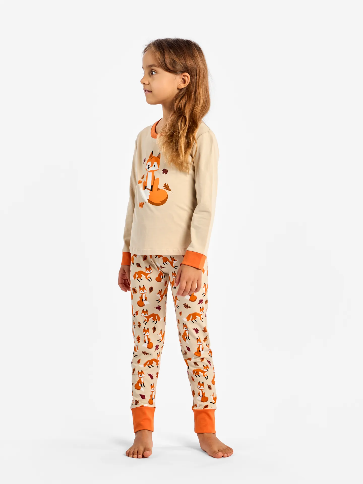 Pyjama rigolo pour enfants Renard d’automne - Image 3