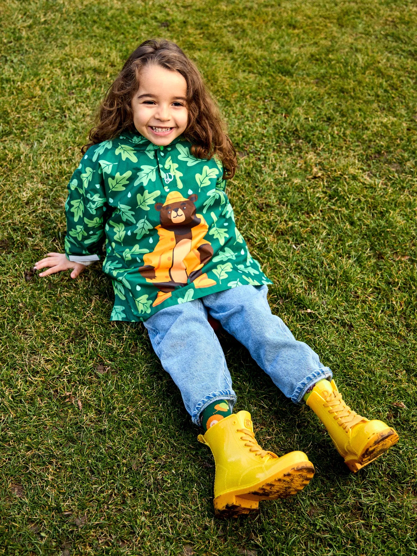 Manteau de pluie rigolo pour enfants Ours en manteau de pluie - Image 8