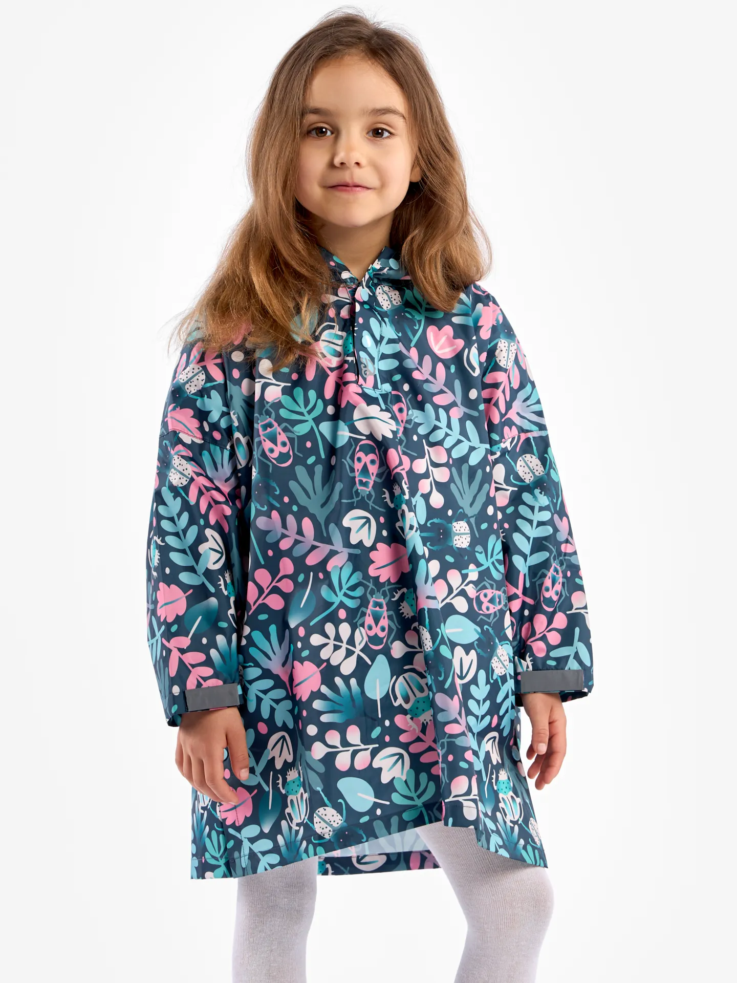 Manteau de pluie rigolo pour enfants Feuilles et insectes - Image 5