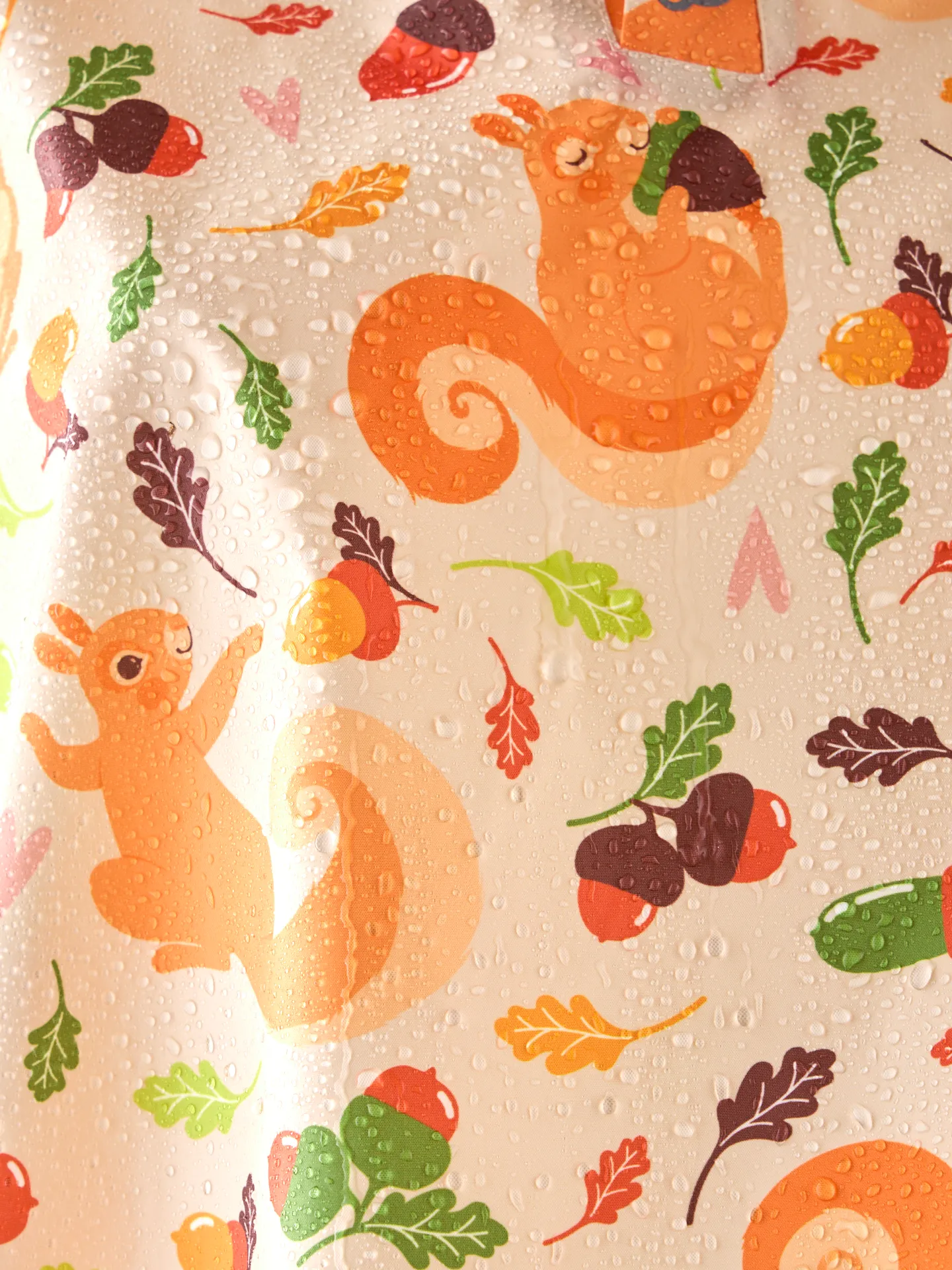 Manteau de pluie rigolo pour enfants Écureuil et noix - Image 7