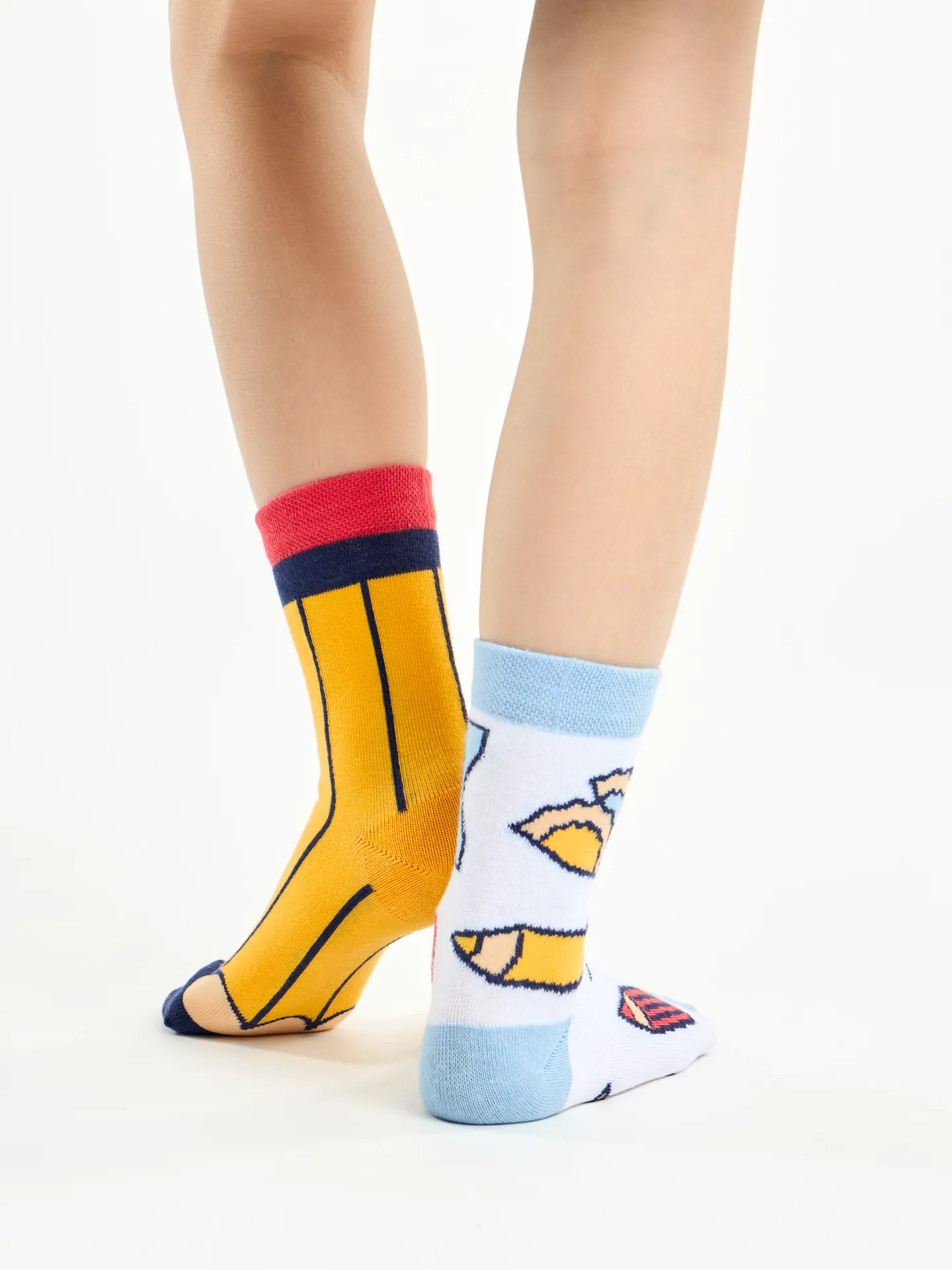 Chaussettes rigolotes pour enfants Crayon - Image 3