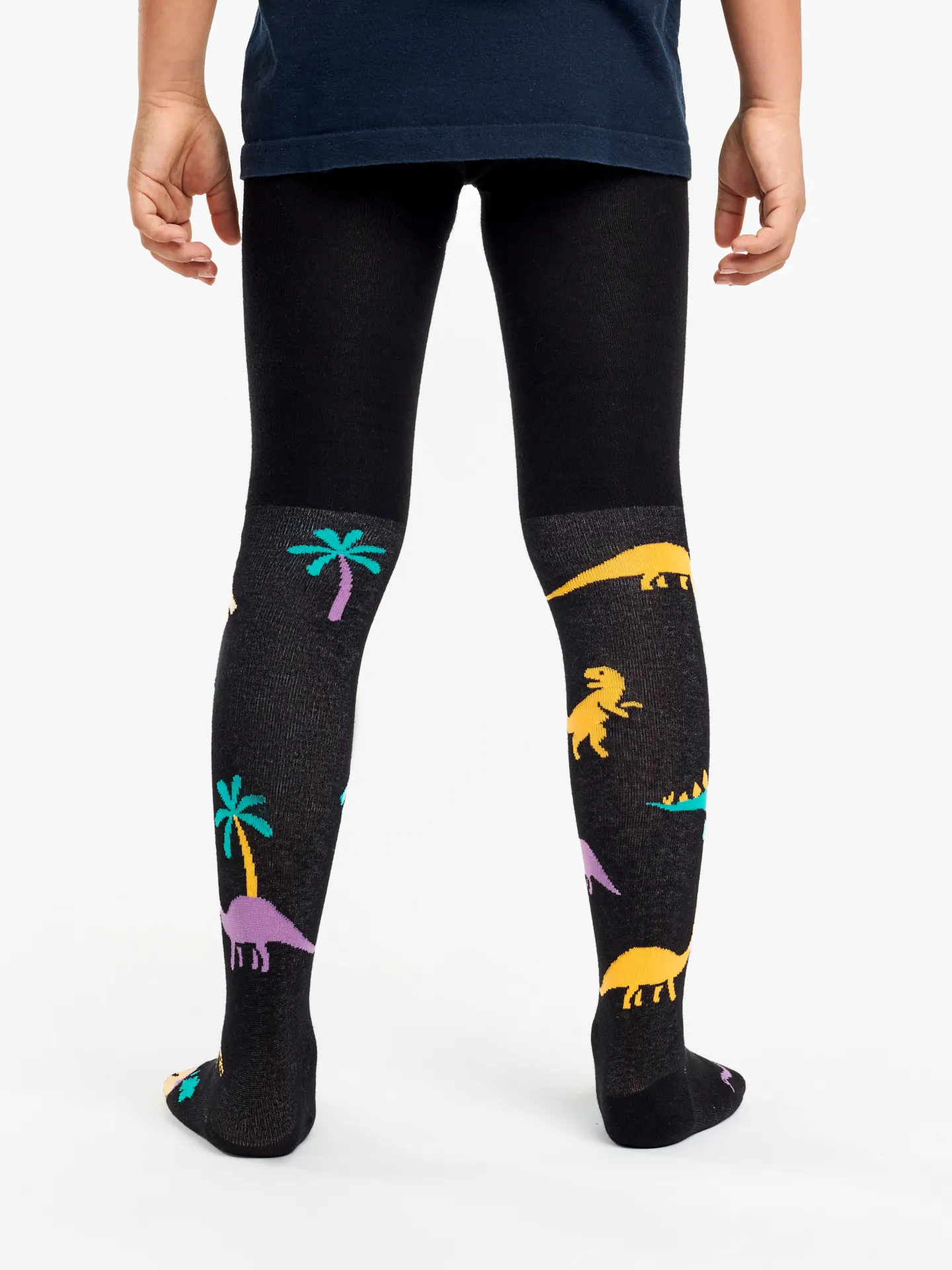 Collants rigolos pour enfants Dinosaures et volcans - Image 3