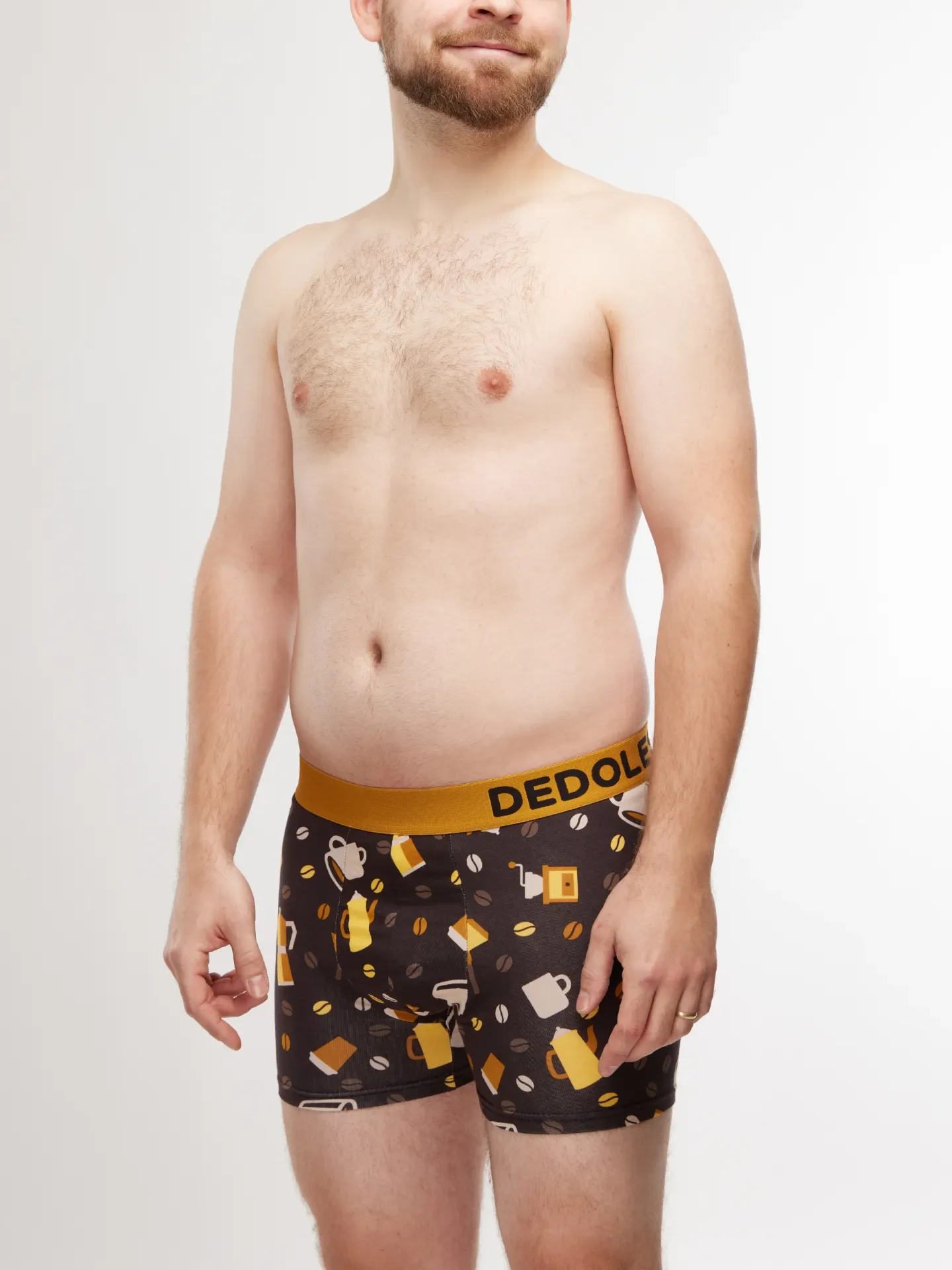 Boxer rigolo pour hommes Grains de café - Image 3