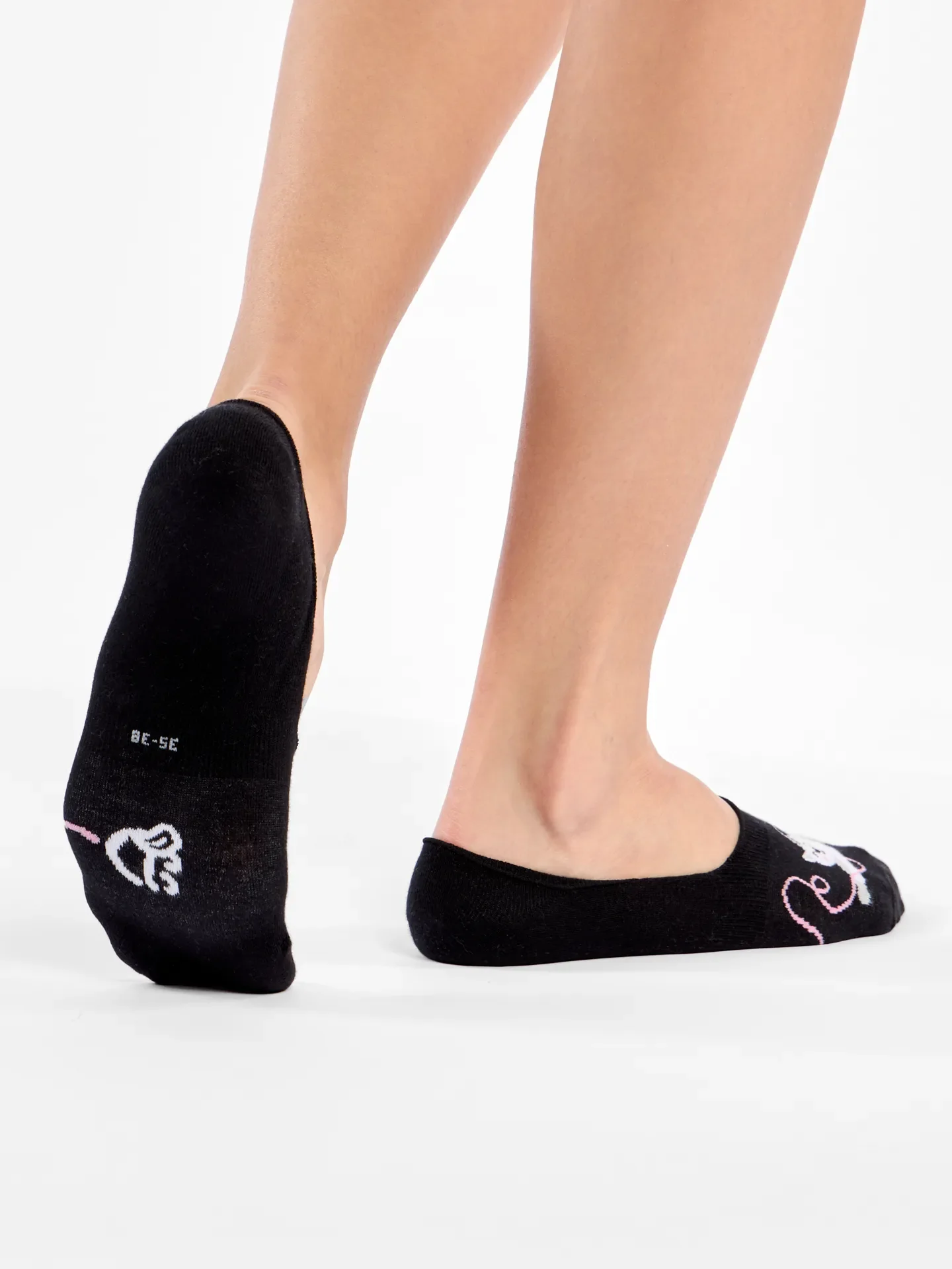 Chaussettes invisibles rigolotes Chat et balle - Image 3