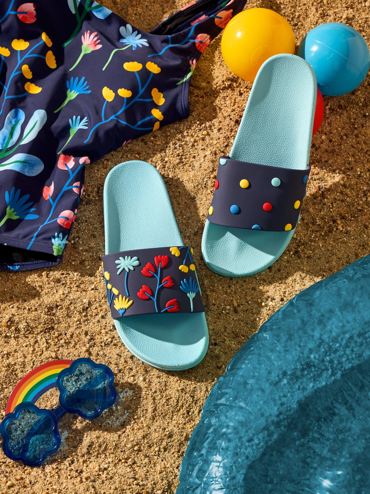 Sandales rigolotes Fleurs à l’aquarelle - Image 5