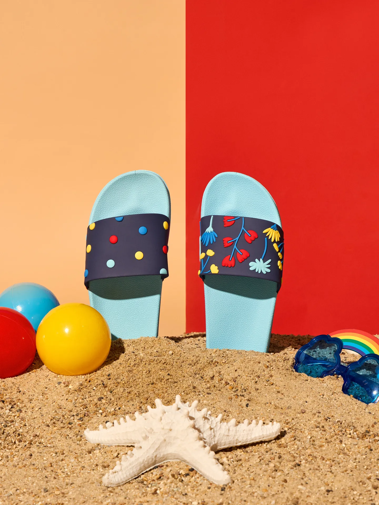 Sandales rigolotes Fleurs à l’aquarelle - Image 6