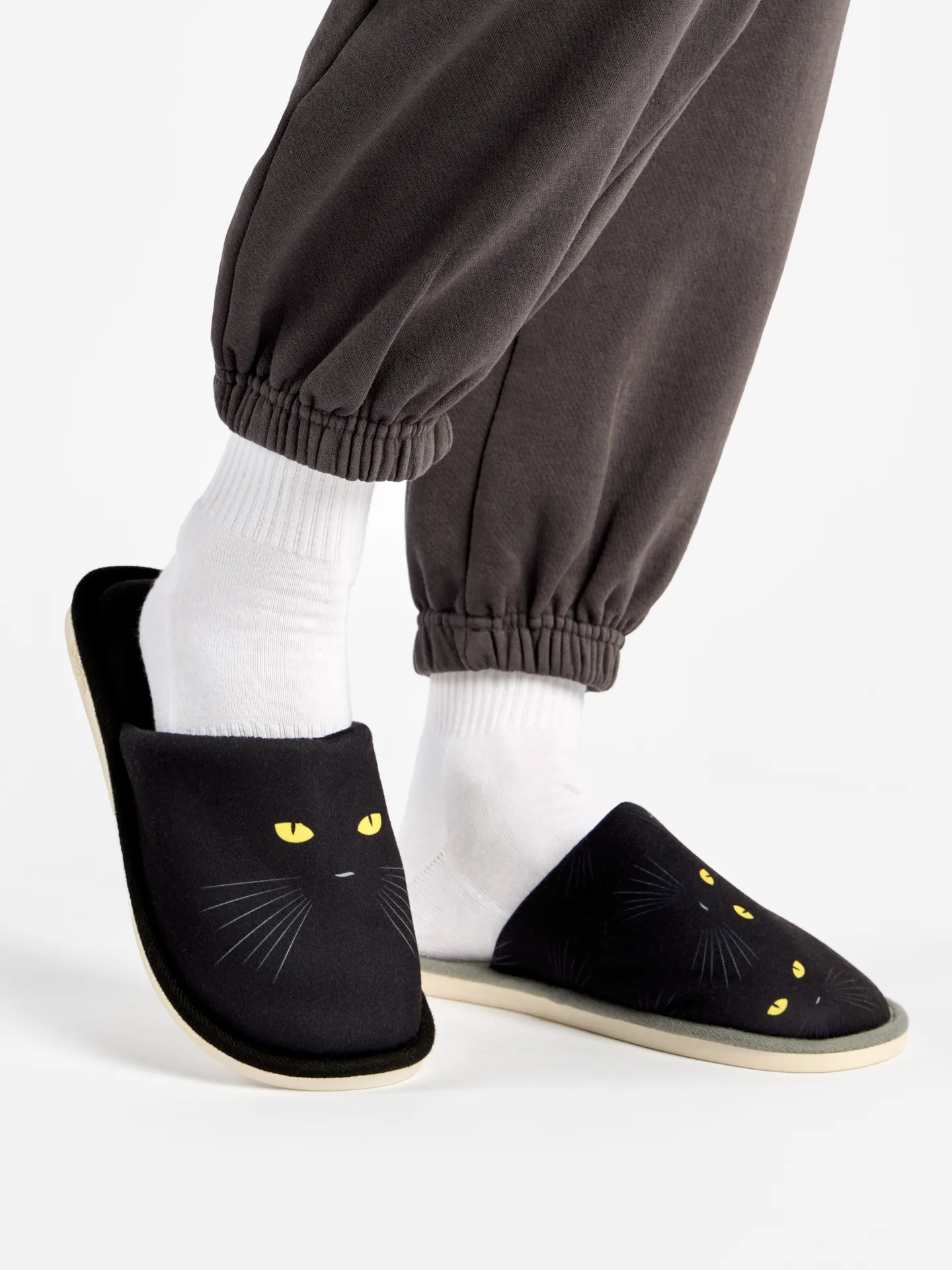 Pantoufles rigolotes Yeux de chat - Image 5