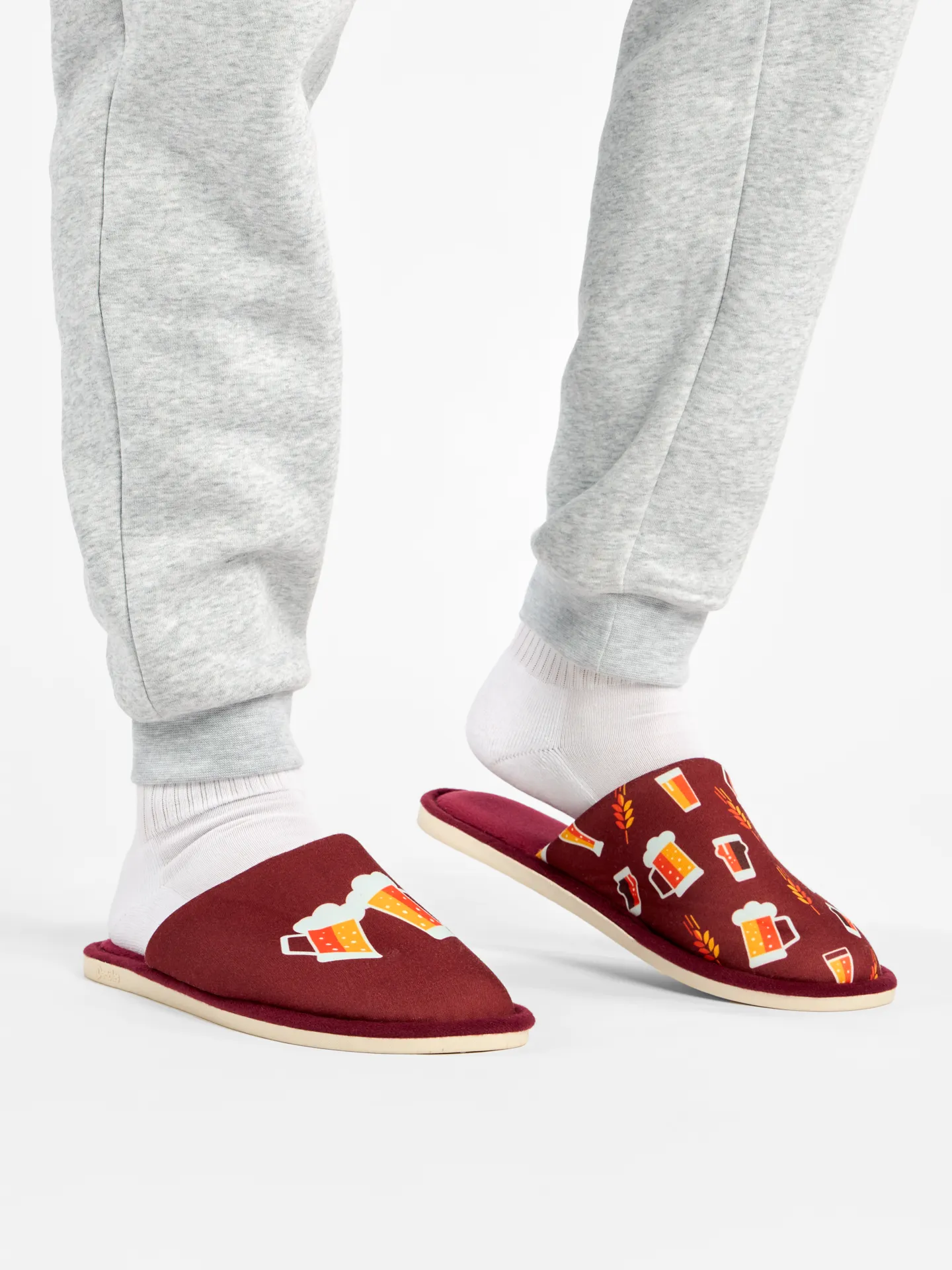 Pantoufles rigolotes Bière dorée - Image 5