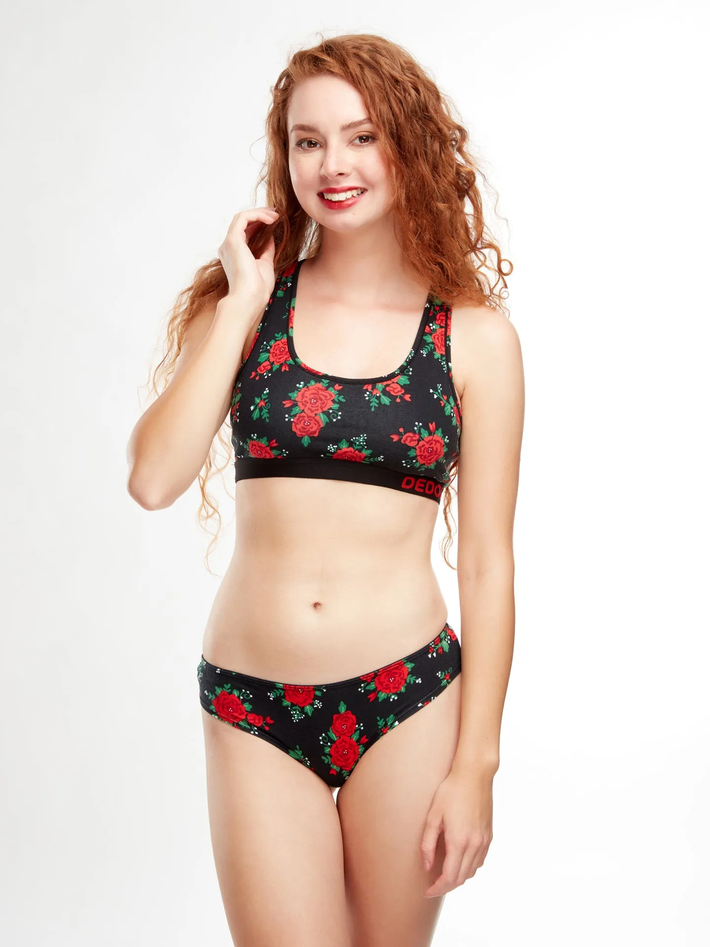 Bralette rigolote pour femmes Roses - Image 3