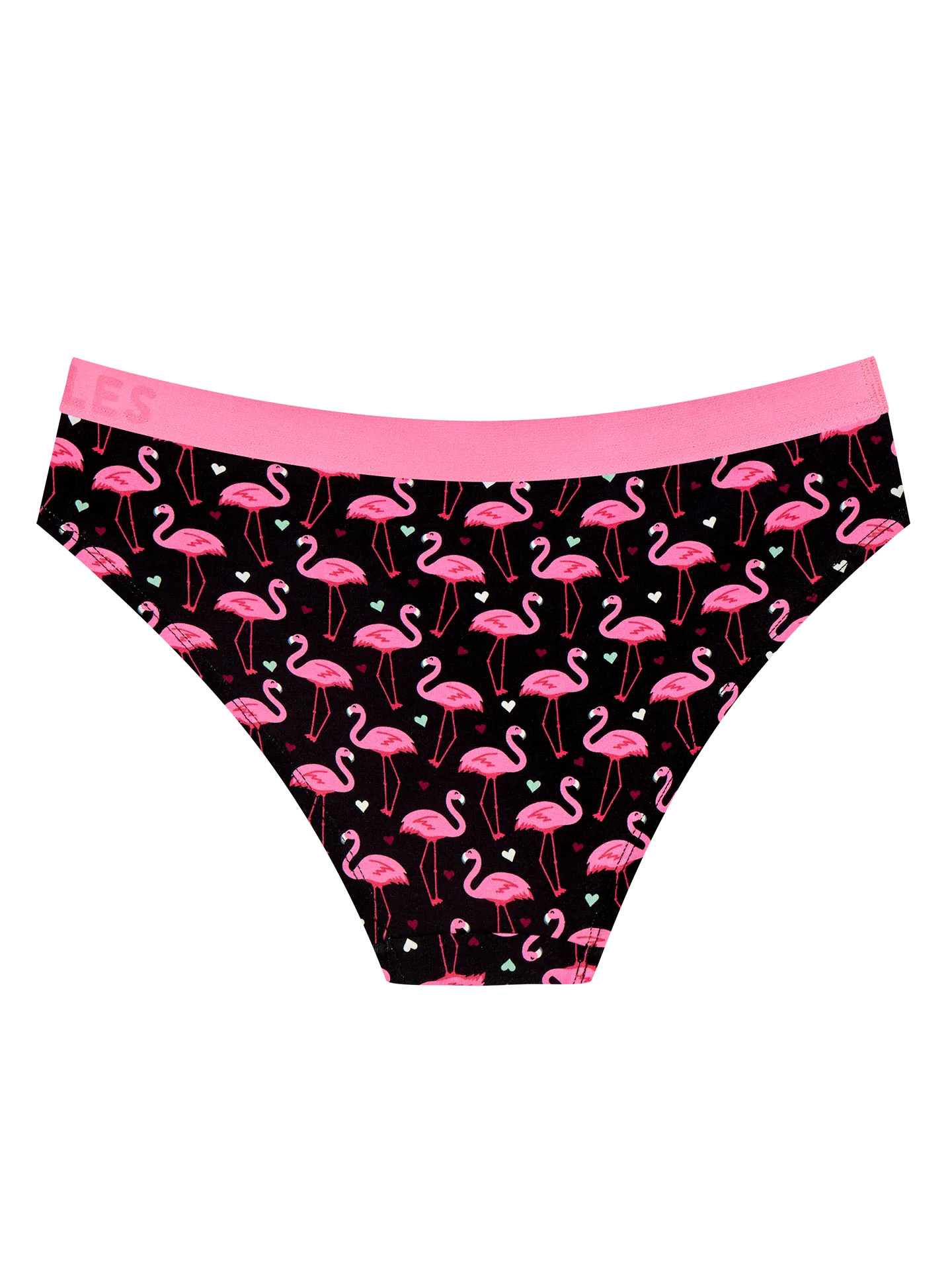 Culotte rigolote en modal pour femmes Flamants et cœurs - Image 3