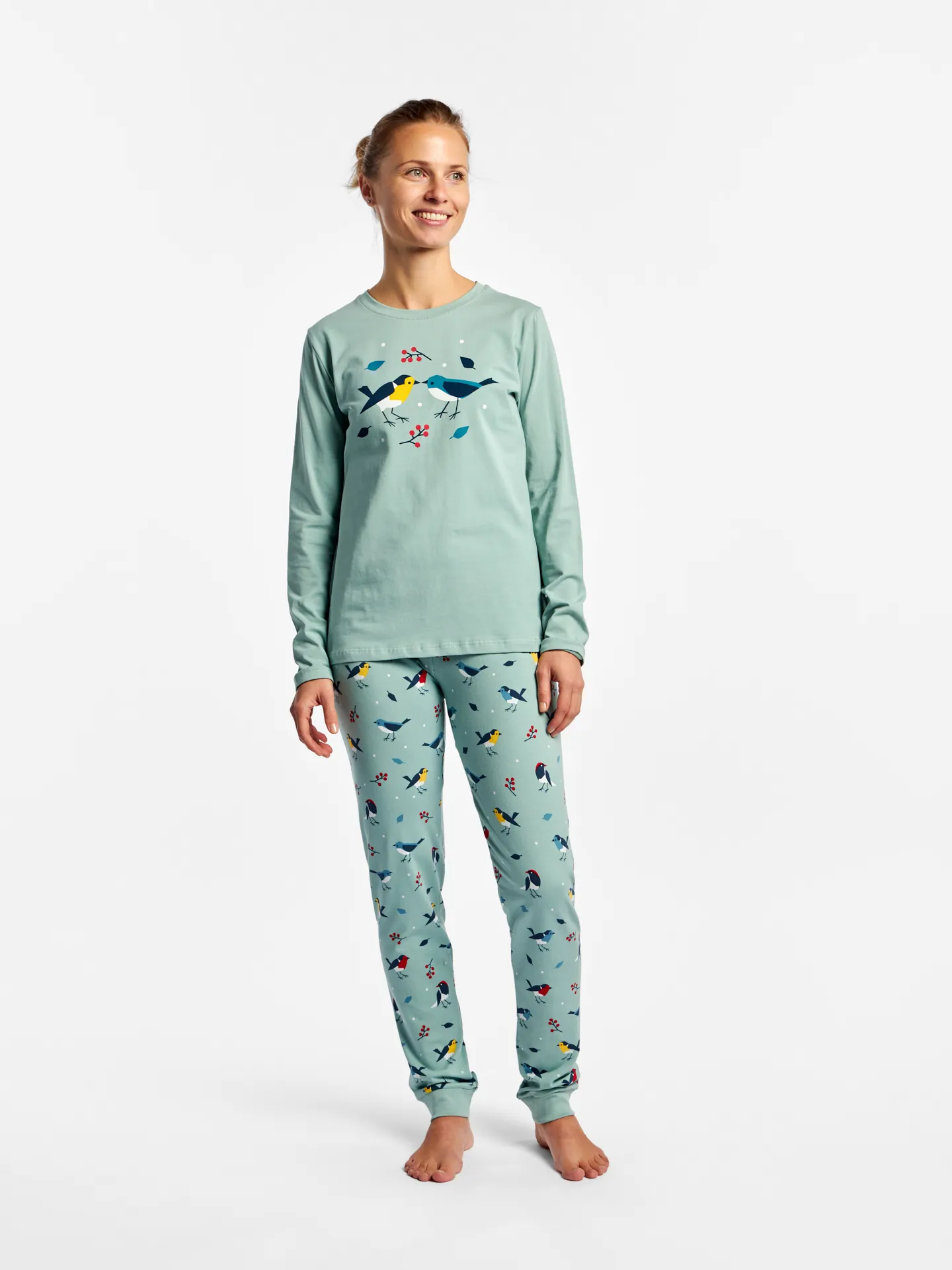 Pyjama rigolo pour femmes Oiseaux chanteurs - Image 3